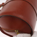 LOUIS VUITTON Epi Soufflot Hand Bag Brown M52223 LV Auth ka075-9