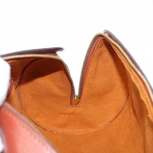 LOUIS VUITTON Epi Soufflot Hand Bag Brown M52223 LV Auth ka075