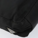 PRADA Hand Bag Nylon Black Silver Auth ka076-14