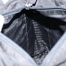 PRADA Hand Bag Nylon Black Silver Auth ka076-20