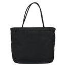 PRADA Hand Bag Nylon Black Silver Auth ka076-13