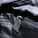 PRADA Hand Bag Nylon Black Silver Auth ka076-22