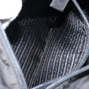PRADA Hand Bag Nylon Black Silver Auth ka076-23