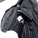 PRADA Hand Bag Nylon Black Silver Auth ka076-11