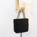 PRADA Hand Bag Nylon Black Silver Auth ka076-25
