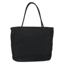 PRADA Hand Bag Nylon Black Silver Auth ka076-2