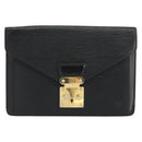 LOUIS VUITTON Epi Serie Dragonne Clutch Bag Black Noir M52612 LV Auth ka077-13