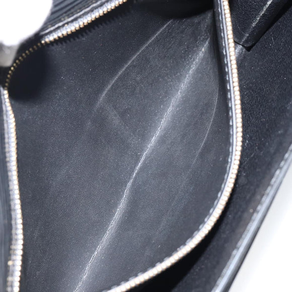 LOUIS VUITTON Epi Serie Dragonne Clutch Bag Black Noir M52612 LV Auth ka077