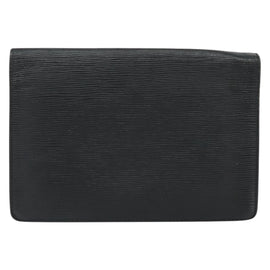 LOUIS VUITTON Epi Serie Dragonne Clutch Bag Black Noir M52612 LV Auth ka077 - 0