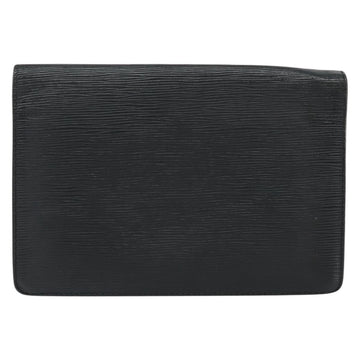 LOUIS VUITTON Epi Serie Dragonne Clutch Bag Black Noir M52612 LV Auth ka077 - 0