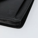 LOUIS VUITTON Epi Serie Dragonne Clutch Bag Black Noir M52612 LV Auth ka077-7