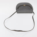 Christian Dior Shoulder Bag Leather Gray Gold Auth ka078-7