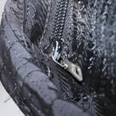 PRADA Hand Bag Nylon Black Silver Auth ka079-11