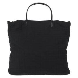 PRADA Hand Bag Nylon Black Silver Auth ka079 - 0