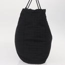 PRADA Hand Bag Nylon Black Silver Auth ka079-3