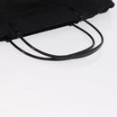 PRADA Hand Bag Nylon Black Silver Auth ka079-7