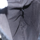 FENDI Zucchino Canvas Shoulder Bag Black Silver Auth ka081-18