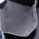 FENDI Zucchino Canvas Shoulder Bag Black Silver Auth ka081-19