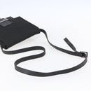 FENDI Zucchino Canvas Shoulder Bag Black Silver Auth ka081-7