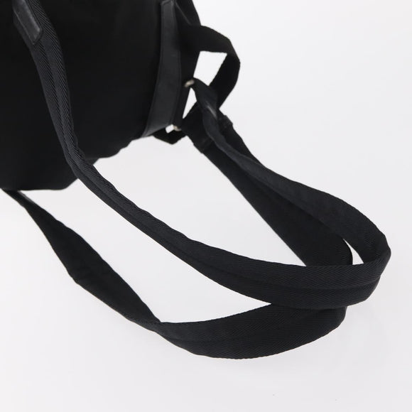 PRADA Backpack Nylon Black Silver Auth ka083