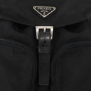 PRADA Backpack Nylon Black Silver Auth ka083-21