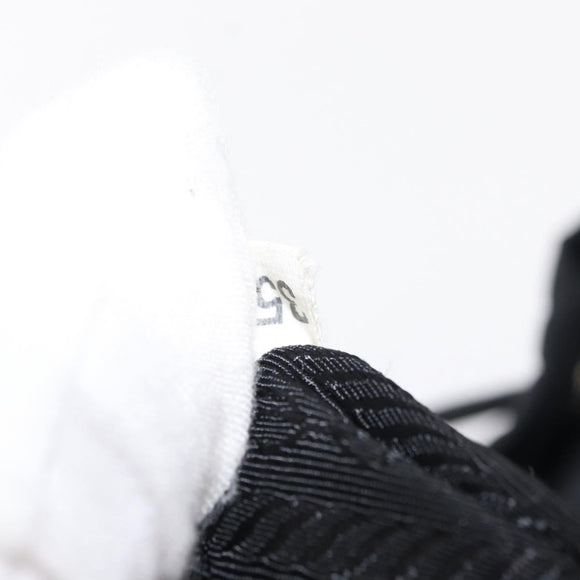 PRADA Backpack Nylon Black Silver Auth ka083
