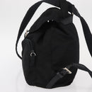 PRADA Backpack Nylon Black Silver Auth ka083-3