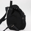 PRADA Backpack Nylon Black Silver Auth ka083-4