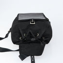 PRADA Embossing Backpack Nylon Black Silver Auth ka084-17