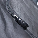 PRADA Embossing Backpack Nylon Black Silver Auth ka084-25