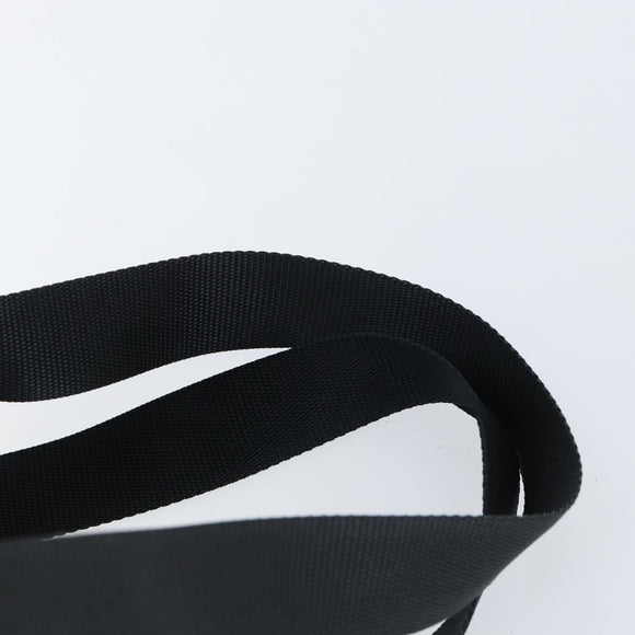 PRADA Embossing Backpack Nylon Black Silver Auth ka084