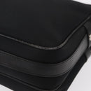 BURBERRY Shoulder Bag Nylon Black Silver Auth ka086-13