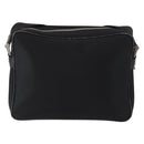 BURBERRY Shoulder Bag Nylon Black Silver Auth ka086-3