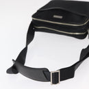 BURBERRY Shoulder Bag Nylon Black Silver Auth ka086-7