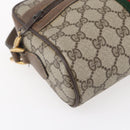 GUCCI GG Supreme Web Sherry Line Bag PVC Beige Gold 56 02 004 Auth ka088-15