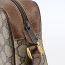 GUCCI GG Supreme Web Sherry Line Bag PVC Beige Gold 56 02 004 Auth ka088-9