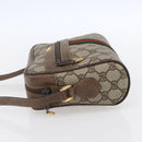 GUCCI GG Supreme Web Sherry Line Bag PVC Beige Gold 56 02 004 Auth ka088-3