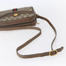 GUCCI GG Supreme Web Sherry Line Bag PVC Beige Gold 56 02 004 Auth ka088-7