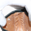 GUCCI Waist Bag Suede Leather Green Gold Auth ka089-18