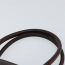 BURBERRY Nova Check Hand Bag Canvas Beige Gold Auth ka090-8