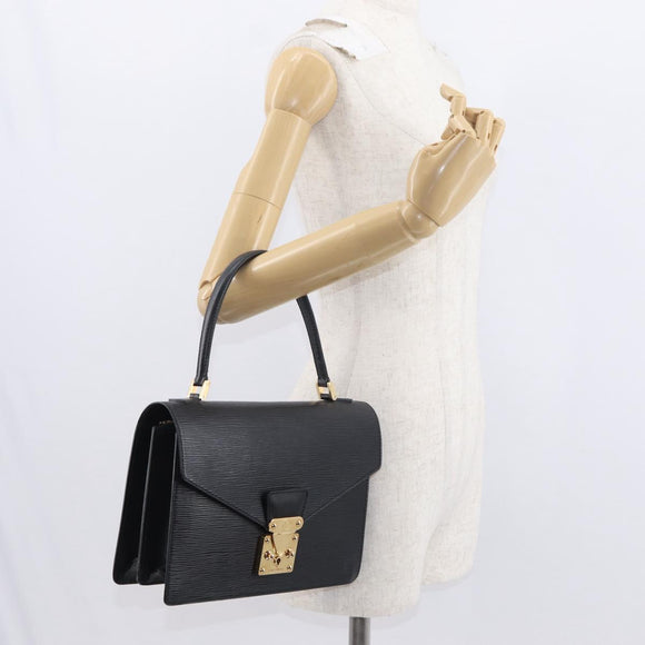 LOUIS VUITTON Epi Concorde Hand Bag Black M52132 LV Auth ka091