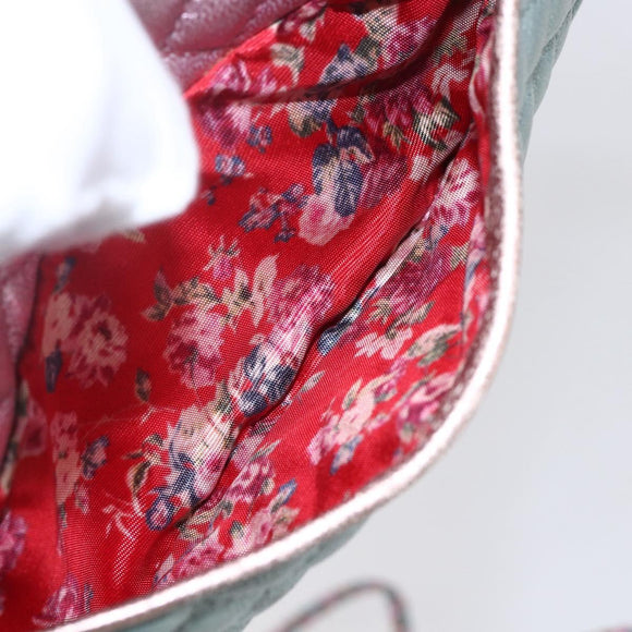 GUCCI Shoulder Bag Lamb Skin Light Blue Gold 534951 Auth ka093