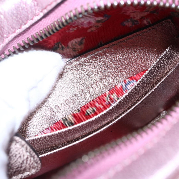 GUCCI Shoulder Bag Lamb Skin Light Blue Gold 534951 Auth ka093