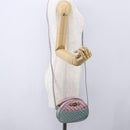 GUCCI Shoulder Bag Lamb Skin Light Blue Gold 534951 Auth ka093-23