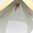 LOUIS VUITTON Monogram Vernis Houston Hand Bag Lime Yellow M91055 LV Auth ka094-18