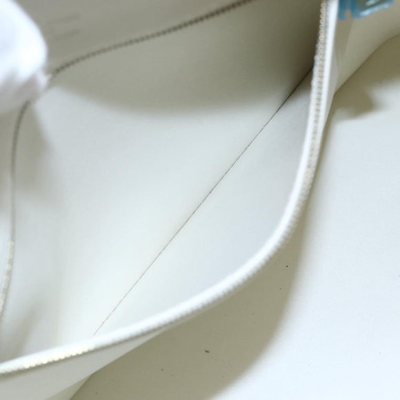 LOUIS VUITTON Monogram Vernis Houston Hand Bag Lime Yellow M91055 LV Auth ka094