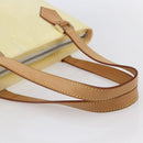 LOUIS VUITTON Monogram Vernis Houston Hand Bag Lime Yellow M91055 LV Auth ka094-7