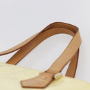 LOUIS VUITTON Monogram Vernis Houston Hand Bag Lime Yellow M91055 LV Auth ka094-8