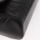 CHANEL New Mademoiselle Shoulder Bag Lamb Skin Black Silver CC Auth ka096V-9