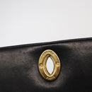 CHANEL New Mademoiselle Shoulder Bag Lamb Skin Black Silver CC Auth ka096V-19